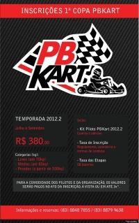 I Copa PBKart - Garanta sua Participao.