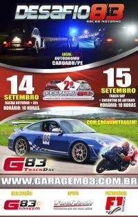 Cronometragem liberada para o Track Day Garagem83 2013.2 que acontece no prximo dia 15 de Setembro.