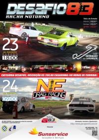 Cronograma oficial para 2 Etapa NE Drag Racing + Desafio83  Racha Noturno 2014.2