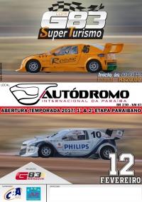 Abertura da Copa G83 de Super Turismo acontece no prximo 12/02 no Autdromo da Paraba. 